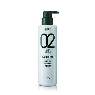 아모스 녹차실감 샴푸 중건성 두피 타입, 500g, 1개