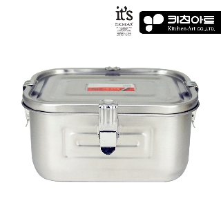 [김치통] 키친아트 이지 올스텐 사각 김치통 3L