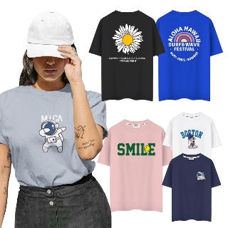 제네브 선착순 50%즉시할인/면100% 고퀄리티 남녀공용 반팔프린트티/일자,조거팬츠/빅사이즈/오버핏/커플티