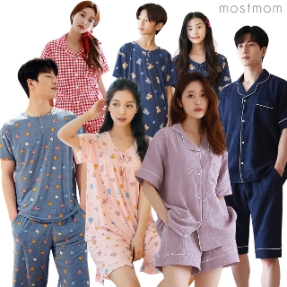 [무료배송] 모스트맘 온가족 마약잠옷 냉감쿨링 레이온 인견 파자마 캐릭터/체크/플라워 커플잠옷 원마일웨어 홈웨어