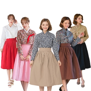 생활한복/꽃길만 걸어요/퓨전한복/명절 개량한복 저고리+치마 세트로 드려요 