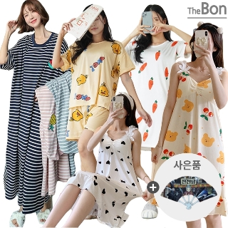 [무한타임] 1천원할인쿠폰+파자마 상하세트/쿨팬츠/원피스/잠옷/나시/캡소매