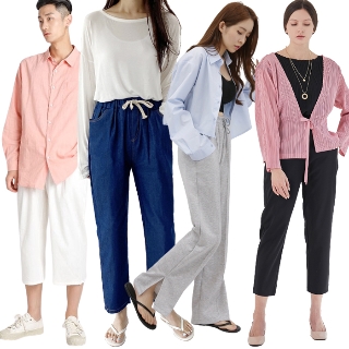 여름 데일리룩 모음전 시즌오프 SALE 시원한 린넨 바지 통바지/와이드/플리츠/반바지/빅사이즈/청바지